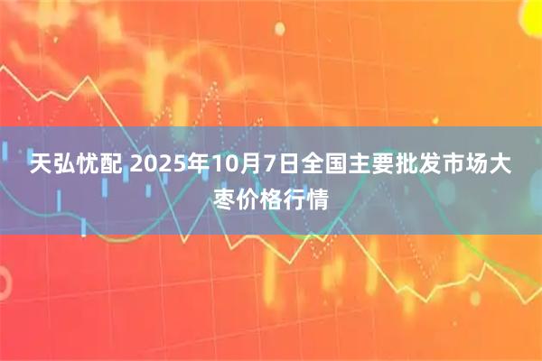 天弘忧配 2025年10月7日全国主要批发市场大枣价格行情